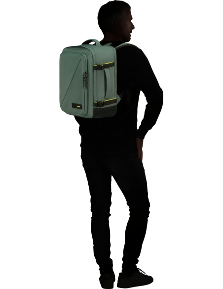 American Tourister --- Zaino S/M Nylon Verde Militare Prezzo 55,00