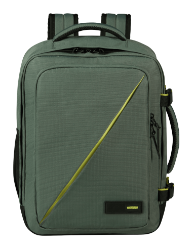 American Tourister --- Zaino S/M Nylon Verde Militare Prezzo 55,00