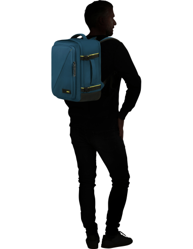 American Tourister --- Zaino S/M Nylon Blu Petrolio Prezzo 55,00