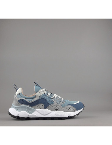 Flower Mountain --- Yamano 3 Uomo Camoscio Tela Blu Prezzo 209,00