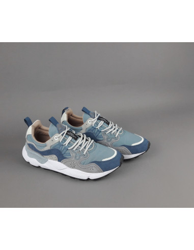 Flower Mountain --- Yamano 3 Uomo Camoscio Tela Blu Prezzo 209,00