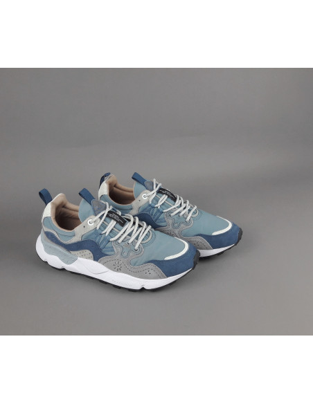 Flower Mountain --- Yamano 3 Uomo Camoscio Tela Blu Prezzo 209,00