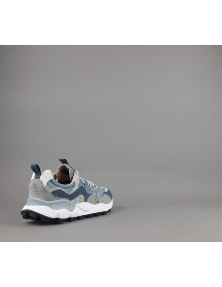 Flower Mountain --- Yamano 3 Uomo Camoscio Tela Blu Prezzo 209,00