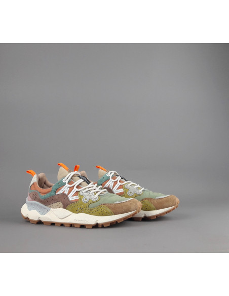 Flower Mountain --- Yamano 3 Uomo Camoscio Tela Marrone Chiaro Prezzo 209,00