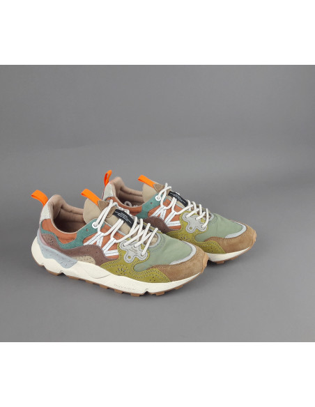 Flower Mountain --- Yamano 3 Uomo Camoscio Tela Marrone Chiaro Prezzo 209,00