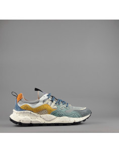 Flower Mountain --- Yamano 3 Uomo Camoscio Tela Grigio Ocra Prezzo 209,00