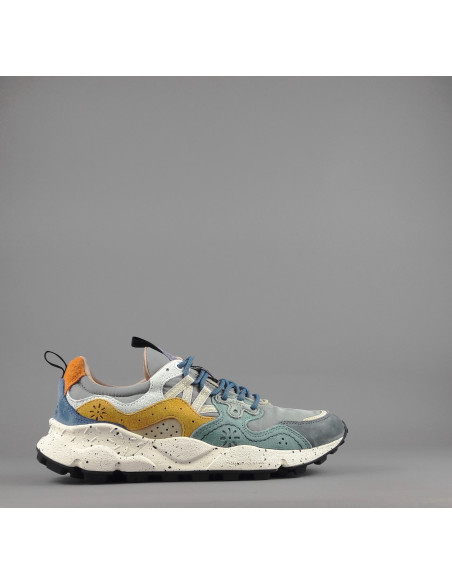 Flower Mountain --- Yamano 3 Uomo Camoscio Tela Grigio Ocra Prezzo 209,00