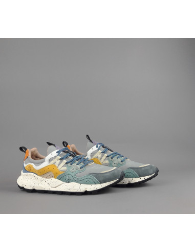 Flower Mountain --- Yamano 3 Uomo Camoscio Tela Grigio Ocra Prezzo 209,00