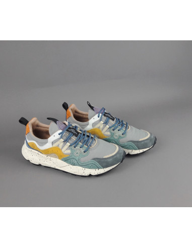 Flower Mountain --- Yamano 3 Uomo Camoscio Tela Grigio Ocra Prezzo 209,00