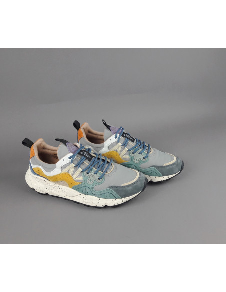 Flower Mountain --- Yamano 3 Uomo Camoscio Tela Grigio Ocra Prezzo 209,00