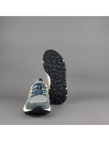 Flower Mountain --- Yamano 3 Uomo Camoscio Tela Grigio Ocra Prezzo 209,00