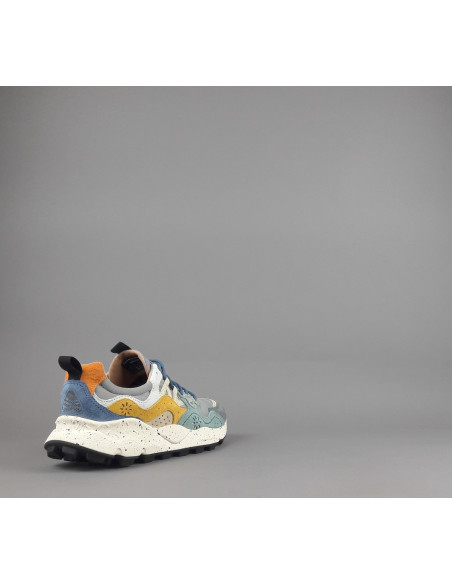 Flower Mountain --- Yamano 3 Uomo Camoscio Tela Grigio Ocra Prezzo 209,00