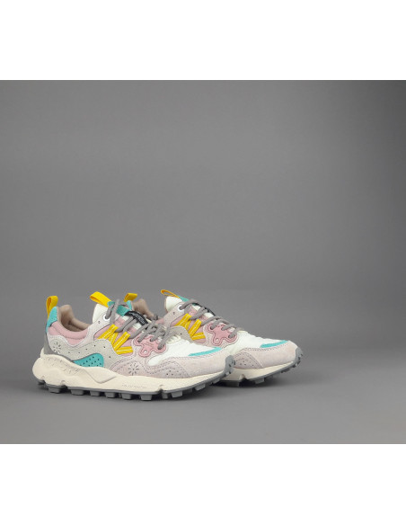 Flower Mountain ---- Yamano 3 Donna Camoscio Tela Rosa Chiaro Prezzo 209,00