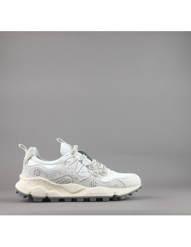 Flower Mountain ---- Yamano 3 Donna Camoscio Tela Bianco Opaco Prezzo 209,00