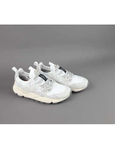 Flower Mountain ---- Yamano 3 Donna Camoscio Tela Bianco Opaco Prezzo 209,00