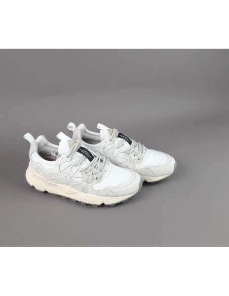 Flower Mountain ---- Yamano 3 Donna Camoscio Tela Bianco Opaco Prezzo 209,00