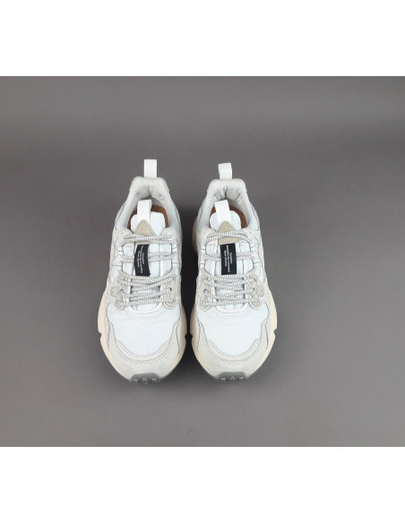 Flower Mountain ---- Yamano 3 Donna Camoscio Tela Bianco Opaco Prezzo 209,00