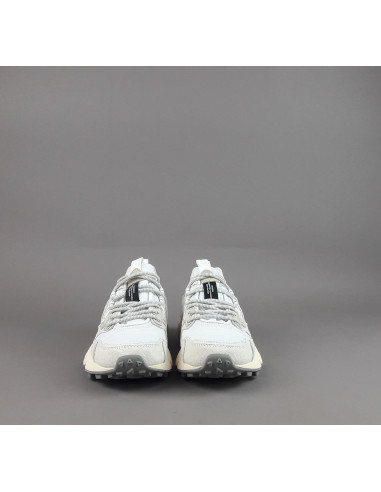 Flower Mountain ---- Yamano 3 Donna Camoscio Tela Bianco Opaco Prezzo 209,00