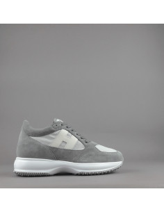 Hogan --- Interactive Uomo Camoscio Tela Grigio Prezzo 430,00