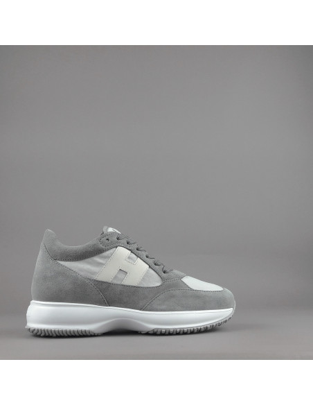Hogan --- Interactive Uomo Camoscio Tela Grigio Prezzo 430,00