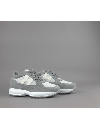 Hogan --- Interactive Uomo Camoscio Tela Grigio Prezzo 430,00