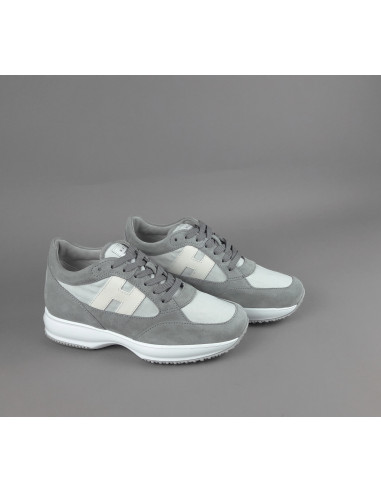Hogan --- Interactive Uomo Camoscio Tela Grigio Prezzo 430,00