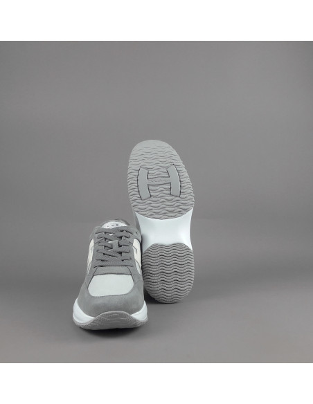 Hogan --- Interactive Uomo Camoscio Tela Grigio Prezzo 430,00