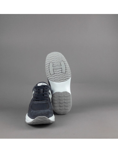 Hogan --- Interactive Uomo Camoscio Tela Blu Scuro Prezzo 430,00