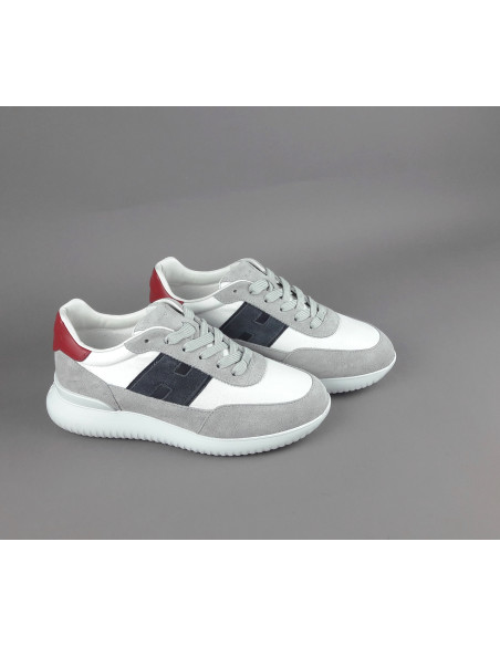 Hogan --- H709 Uomo Camoscio Tela Grigio Prezzo 420,00