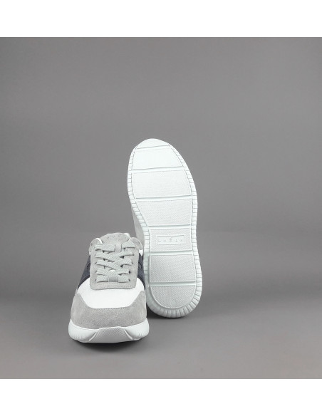 Hogan --- H709 Uomo Camoscio Tela Grigio Prezzo 420,00