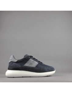 Hogan --- H709 Uomo Camoscio Tela Blu Scuro Prezzo 420,00