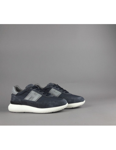 Hogan --- H709 Uomo Camoscio Tela Blu Scuro Prezzo 420,00