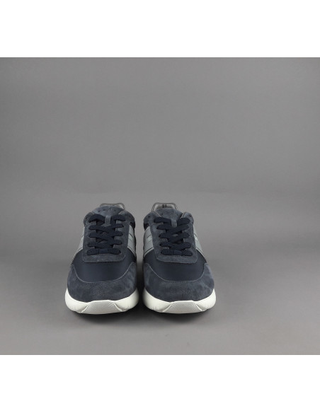 Hogan --- H709 Uomo Camoscio Tela Blu Scuro Prezzo 420,00