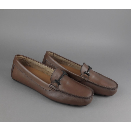 Frau _ Mocassino Morsetto Uomo Pelle Sfoderato Marrone Prezzo 135,00