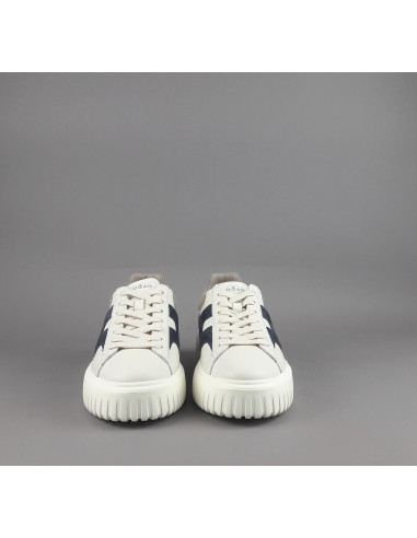 Hogan --- Stripes Uomo Pelle Martellata Bianco Opaco Prezzo 430,00