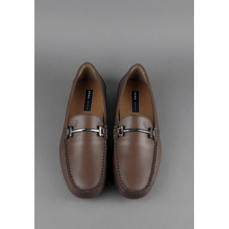 Frau _ Mocassino Morsetto Uomo Pelle Sfoderato Marrone Prezzo 135,00