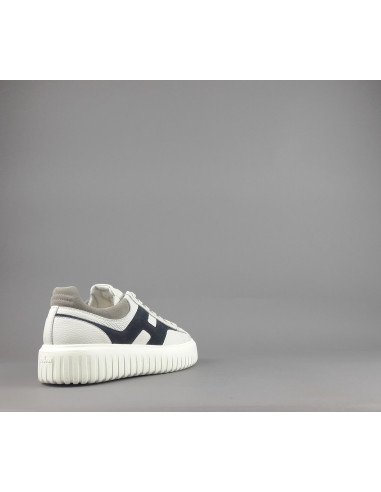 Hogan --- Stripes Uomo Pelle Martellata Bianco Opaco Prezzo 430,00