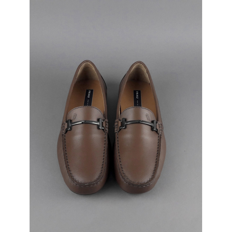 Frau _ Mocassino Morsetto Uomo Pelle Sfoderato Marrone Prezzo 135,00