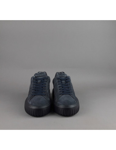 Hogan --- Stripes Uomo Camoscio Blu Scuro Prezzo 430,00