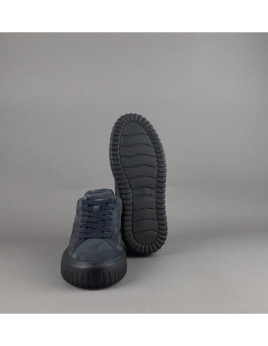 Hogan --- Stripes Uomo Camoscio Blu Scuro Prezzo 430,00