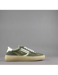 Puraai --- Sneakers Uomo Tessuto Vegan Tela Verde Militare Prezzo 199,00