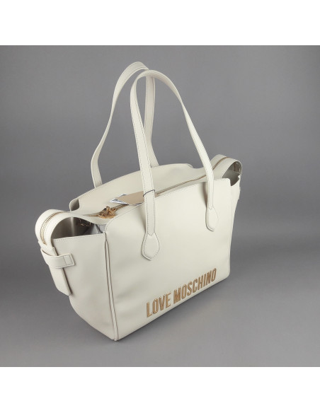 Love Moschino --- Shopper Donna Pu Avorio Prezzo 229,00
