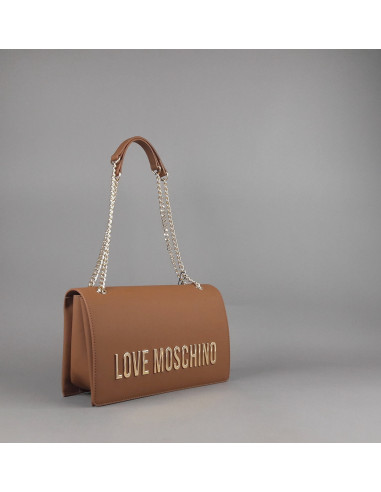 Love Moschino --- Borsa A Spalla Donna Pu Marrone Prezzo 195,00
