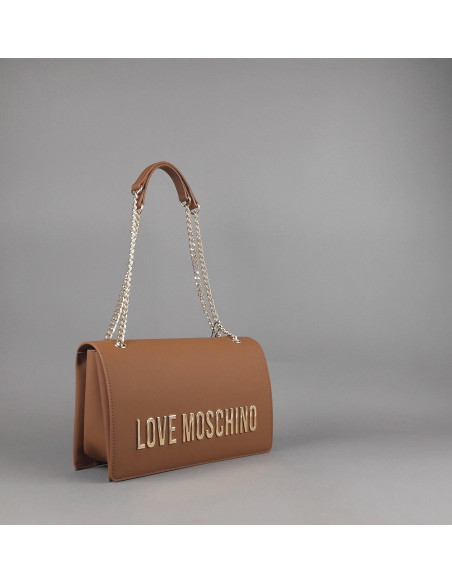 Love Moschino --- Borsa A Spalla Donna Pu Marrone Prezzo 195,00