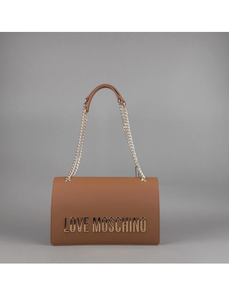 Love Moschino --- Borsa A Spalla Donna Pu Marrone Prezzo 195,00