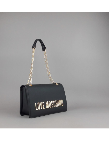 Love Moschino --- Borsa A Spalla Donna Pu Nero Prezzo 195,00