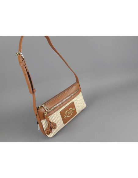 Love Moschino --- Borsa A Spalla Donna Pu Marrone Prezzo 159,00