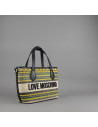 Love Moschino --- Borsa A Mano Donna Pu Nero Multi Prezzo 189,00