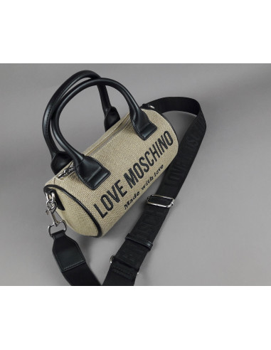Love Moschino --- Borsa A Mano Donna Canvas Pu Talpa Prezzo 165,00