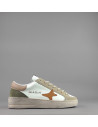 Ama Brand --- Sneakers Uomo Slam Pelle Bianco Beige